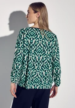 Blouse met gerimpelde mouwen