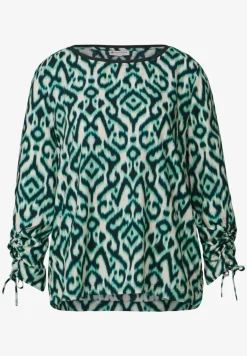Blouse met gerimpelde mouwen
