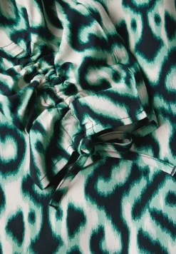 Blouse met gerimpelde mouwen