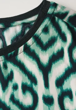 Blouse met gerimpelde mouwen