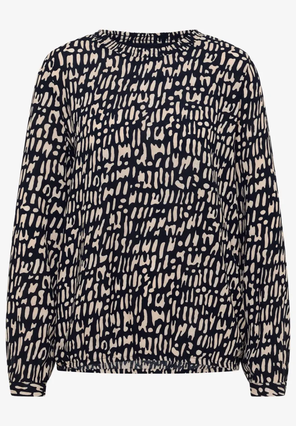 Blouse met gesmockte halslijn