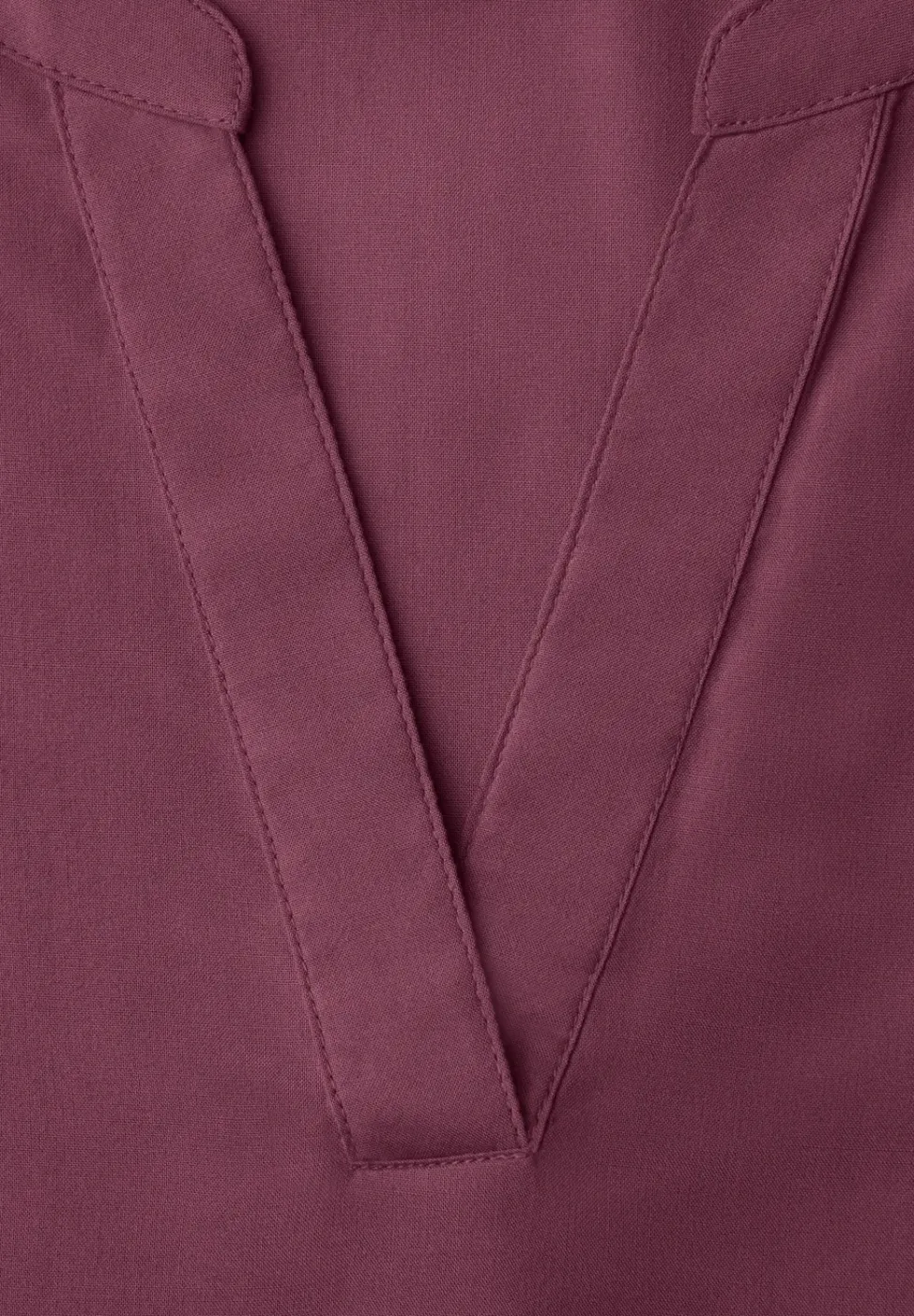 Blouse met gespleten hals en omslag