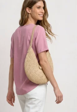 Blouse met gespleten hals en omslag