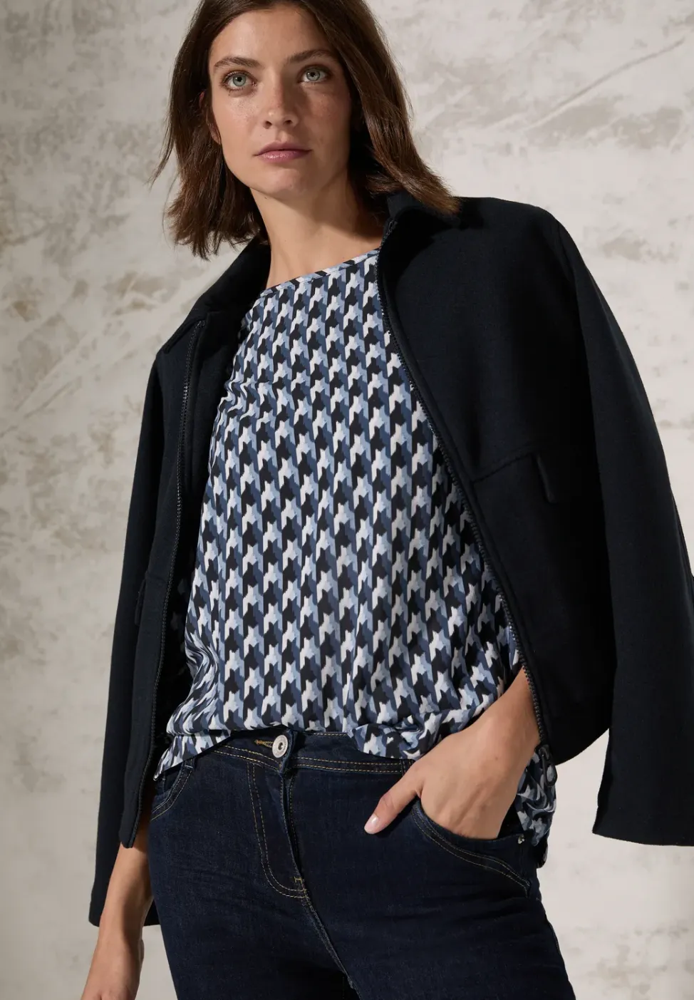 Blouse met grafische print