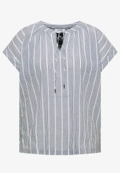 Blouse met hangende schouder en structuur