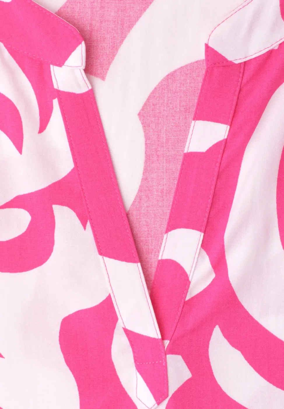 Blouse met hangende schouder en print
