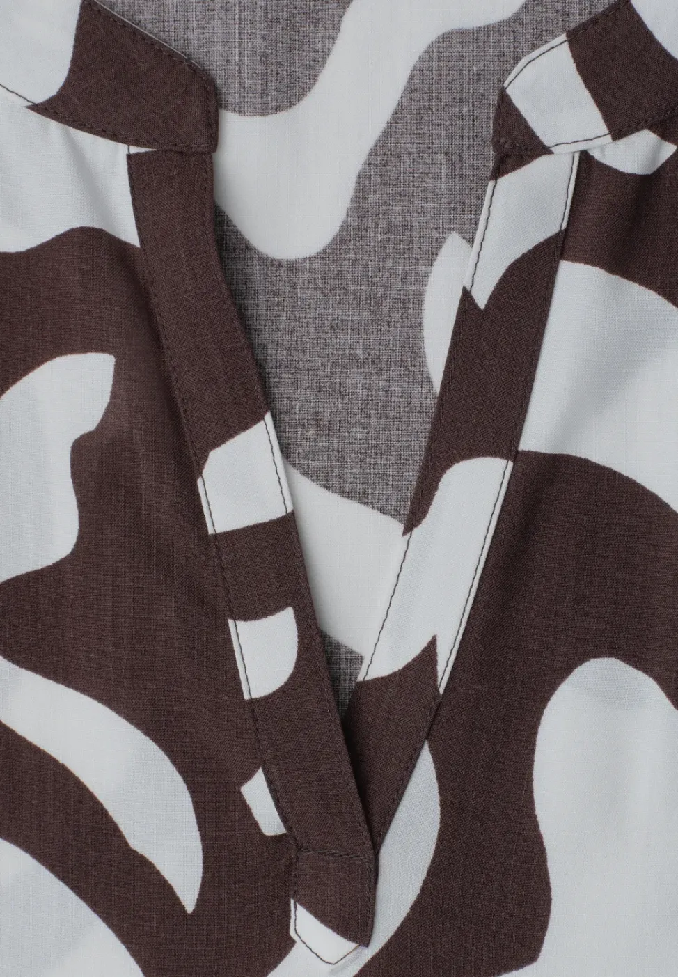 Blouse met hangende schouder en print