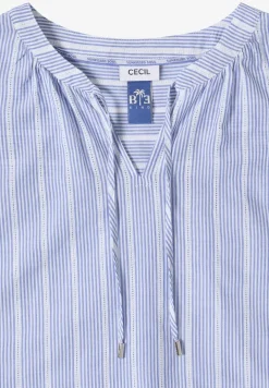 Blouse met hangende schouder en structuur