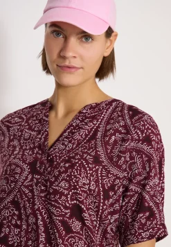 Blouse met korte mouwen en paisleyprint