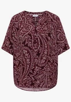 Blouse met korte mouwen en paisleyprint
