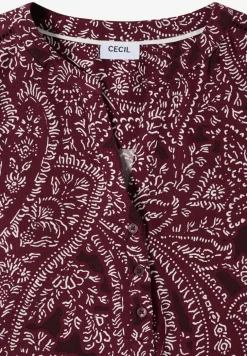 Blouse met korte mouwen en paisleyprint