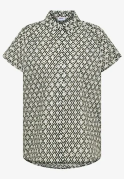 Blouse met korte mouwen en minimale print