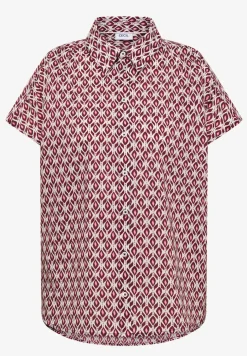 Blouse met korte mouwen en minimale print