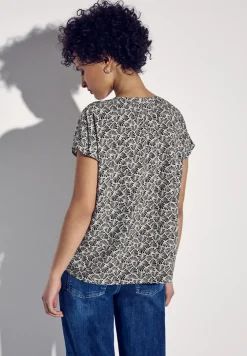 Blouse met korte mouwen en print