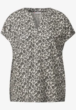 Blouse met korte mouwen en print