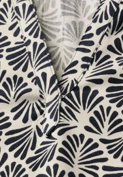 Blouse met korte mouwen en print