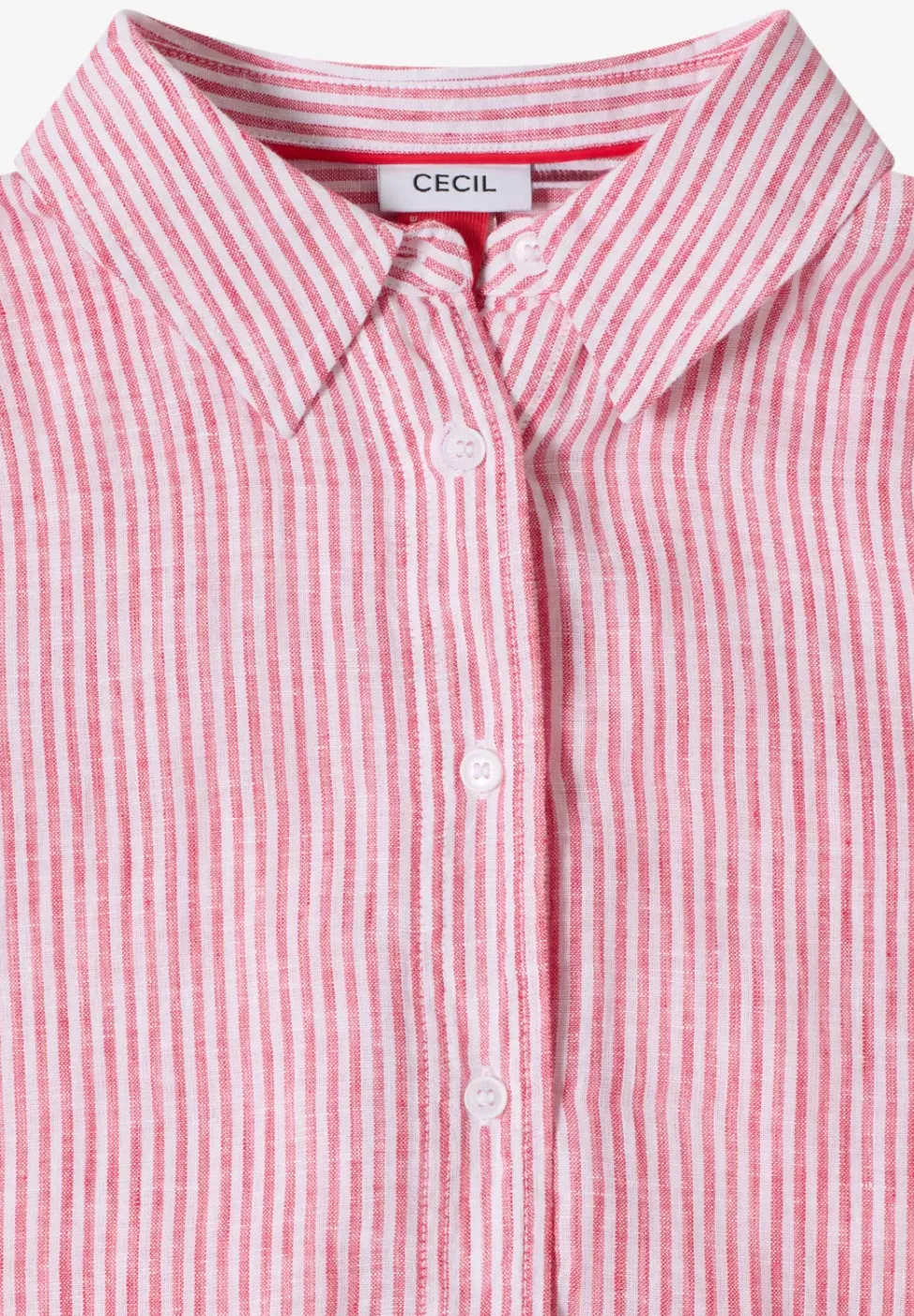 Blouse met korte mouwen van puur linnen