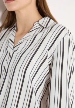 Blouse met lange mouwen en meerkleurige strepen