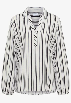 Blouse met lange mouwen en meerkleurige strepen