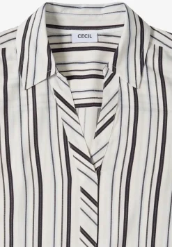 Blouse met lange mouwen en meerkleurige strepen