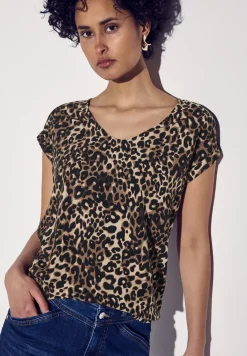 Blouse met leopatroon