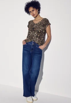 Blouse met leopatroon