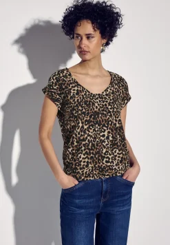 Blouse met leopatroon