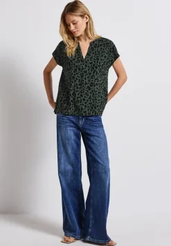 Blouse met leopatroon