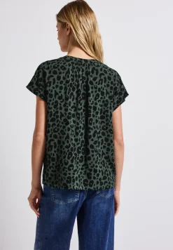 Blouse met leopatroon