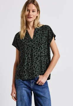 Blouse met leopatroon