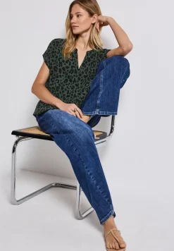Blouse met leopatroon