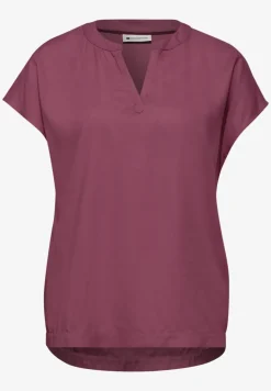 Blouse met losse schouders en gespleten hals