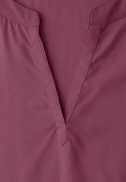 Blouse met losse schouders en gespleten hals