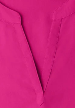 Blouse met losse schouders en gespleten hals