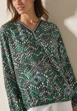 Blouse met meerkleurige print