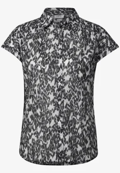 Blouse met minimale print