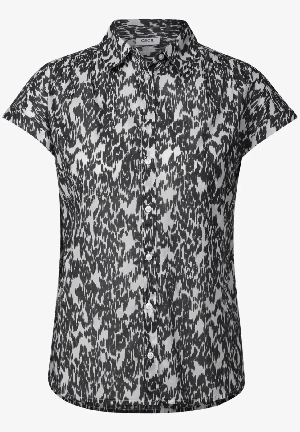Blouse met minimale print