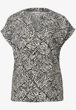 Blouse met minimale print