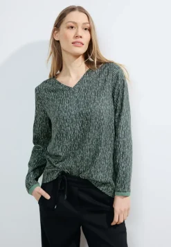 Blouse met onopvallende print