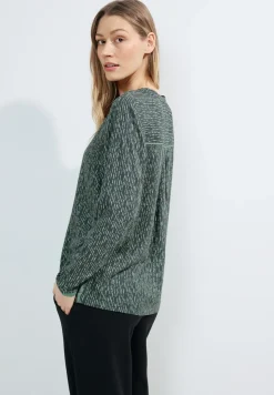 Blouse met onopvallende print