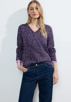Blouse met onopvallende print