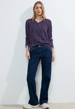 Blouse met onopvallende print