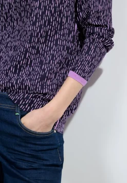 Blouse met onopvallende print