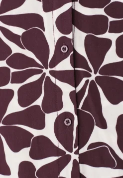 Blouse met overhangende schouders en bowlingkraag