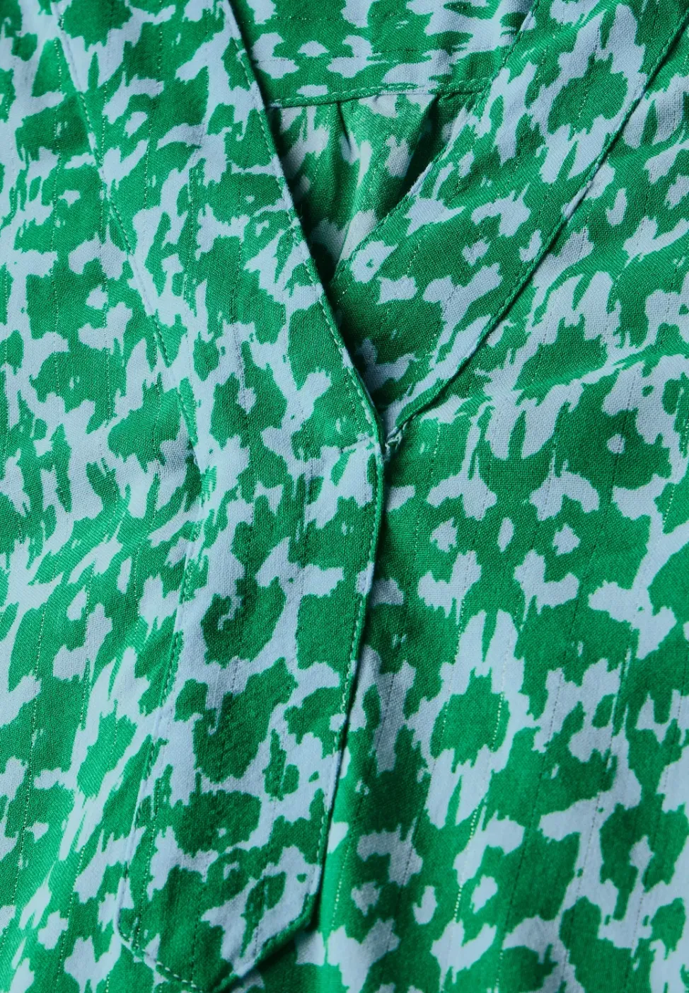 Blouse met print en glitter