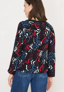 Blouse met print en glitter