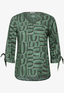 Blouse met print en mouwdetail