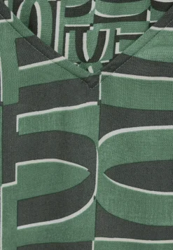 Blouse met print en mouwdetail