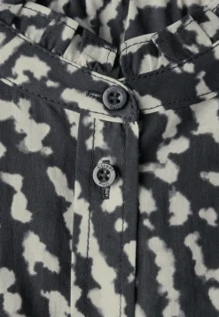 Blouse met print en ruches