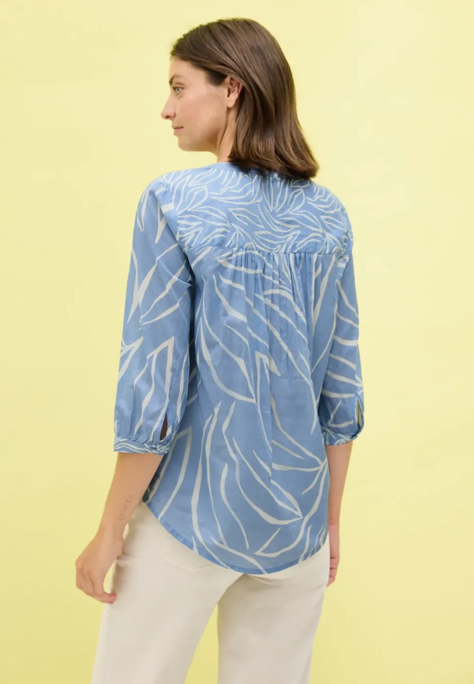 Blouse met printmix